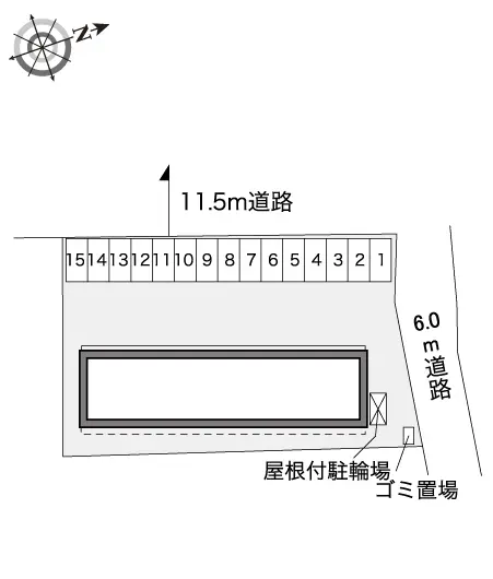 ★手数料０円★磐田市小立野　月極駐車場（LP）